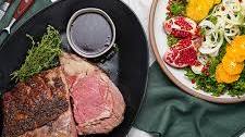 Oven Roasted Prime Rib with Red Wine Sauce