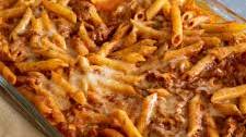Oven-baked Mostaccioli con Ricotta