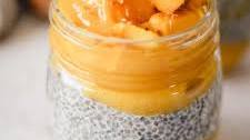 Overnight Mango Banana Chia Pudding with Coconut Milk