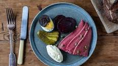 Ox tongue recipe w/ beetroot & horseradish cream