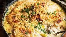 Oyster Pie With Leeks, Bacon and Mashed Potatoes