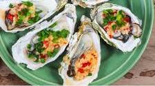 Oysters with Chilli, Chive and Ginger Dressing