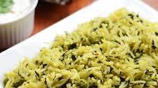 Palak peas pulao