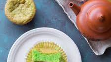 Pandan Mochi Sponge Cupcakes (Gluten-Free, Dairy-Free)