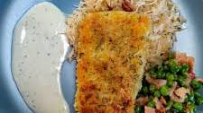 Parmesan Crusted Cod with Lemon Butter Sauce