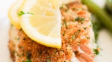 Parsley Parmesan Herb Crusted Salmon