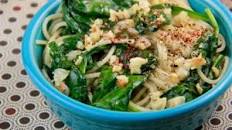 Pasta with Sautéed Spinach and Garlic