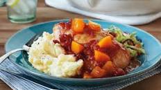 Peach BBQ Glazed Chicken