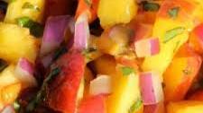 Peach Basil Salsa