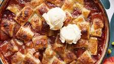 Peach Cobbler with Puff Pastry