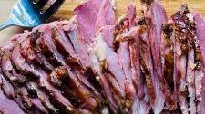Peach and Mustard Glazed Ham