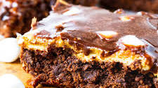 Peanut Butter Mississippi Mud Brownies