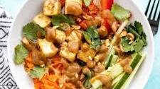 Peanut Tofu Noodle Bowls