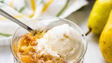 Pear Crumble with Ginger and Almonds