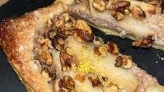 Pear & Honey Ricotta Tart with Walnuts