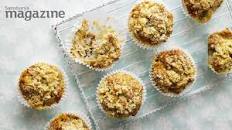 Pear, blue cheese and walnut muffins