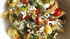 Penne with Roasted Summer Vegetables and Ricotta Salata