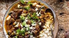 Persian Inspired Herb and Beef Stew with Rice