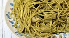 Pesto Chicken Spaghetti