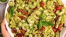 Pesto Pasta Salad with Shrimp