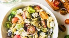 Pesto Pasta with Ricotta and Tomatoes