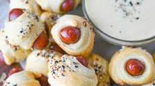 Pigs in a blanket with Honey Mustard