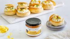 Pineapple Habanero Mini Chicken Salad Bread Bowls