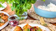 Pomegranate Glazed Salmon With Honey