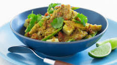 Pork, tofu and vegetable curry
