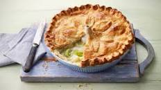 Potato, leek and cheese pie