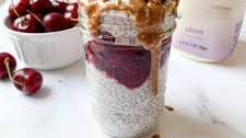 Probiotic Cherry Pie Chia Pudding