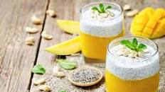 Pudding al mango e ai semi di chia