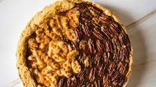 Pumpkin-pecan pie