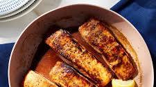 Quick Bourbon-Glazed Salmon