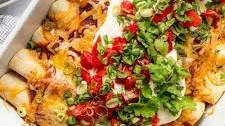 Quick & Easy Beef + Bean Enchiladas