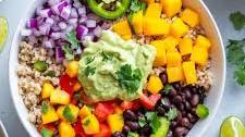 Quick Mango Rice Salad Bowls