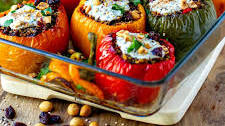 Quinoa Stuffed Peppers (Gluten-free, Vegetarian)