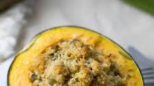 Quinoa and Chicken Sausage Stuffed Acorn Squash {Gluten Free}