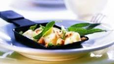 Raclette with apples nuts and honey Recipe