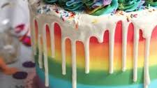 Rainbow Explosion Cake!
