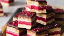 Raspberry Caramel Millionaires Shortbread