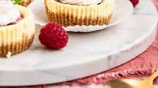 Raspberry Swirl Mini Cheesecakes