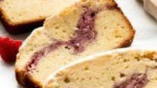 Raspberry Swirl Pound Cake