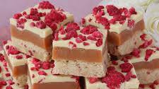 Raspberry & White Chocolate Millionaire's Shortbread