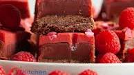 Raspberry millionaire’s caramel shortbread