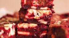 Red Velvet Chocolate Cheesecake Brownies Recipe