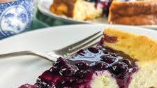Ricotta Cheesecake with Blueberry and Lemon
