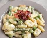 Ricotta Gnocchi with Asparagus and Italian Bacon