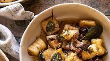 Ricotta Gnocchi with Herby Mushrooms and Sage Browned Butter
