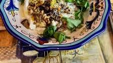 Ricotta Gnudi with Mushroom Walnut Sauce